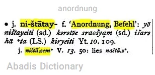 anordnung