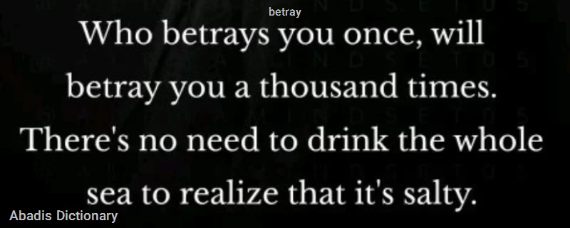 betray