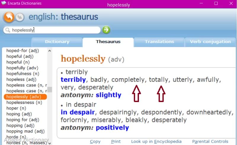hopelessly