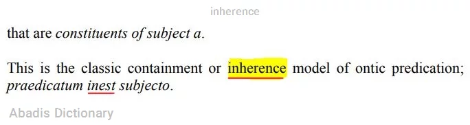 inherence