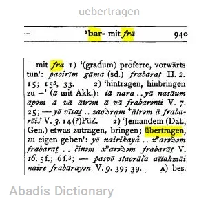 uebertragen