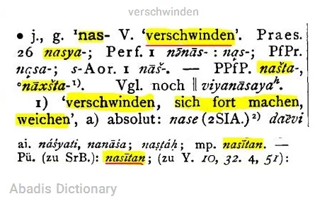 verschwinden