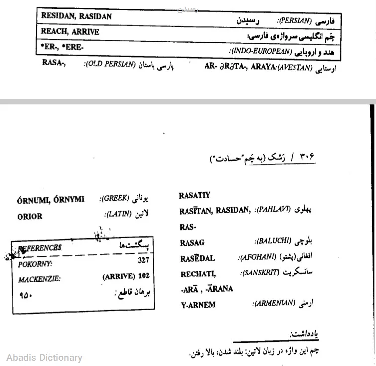 رسیدن