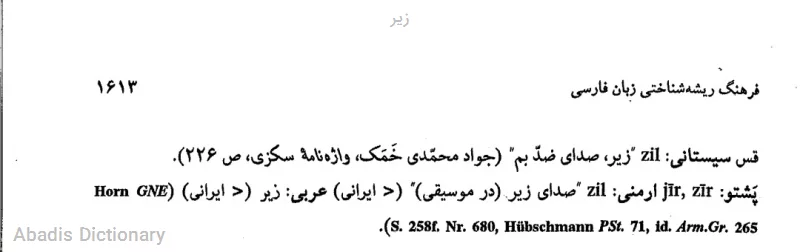 زیر