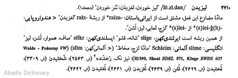 لیزیدن