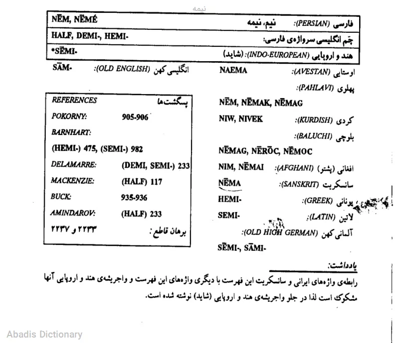 نیمه