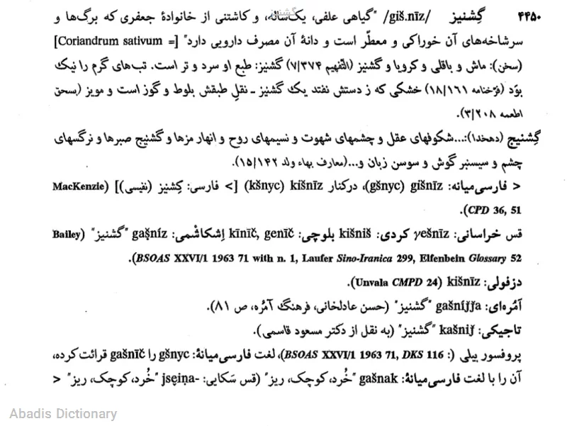 گشنیز