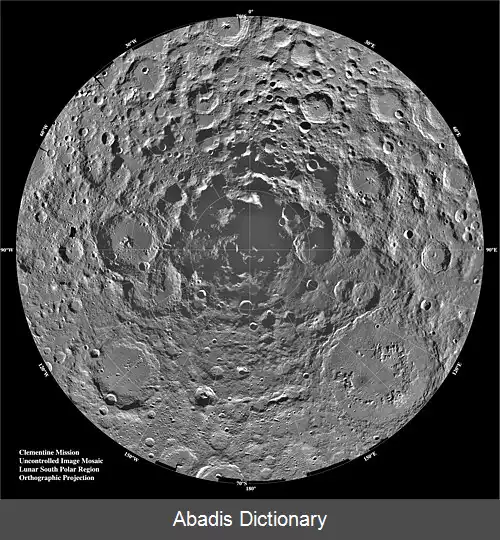 عکس قطب جنوب ماه