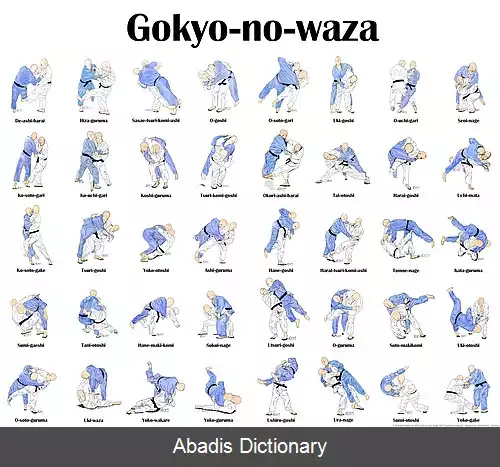 عکس فهرست تکنیک های جودو