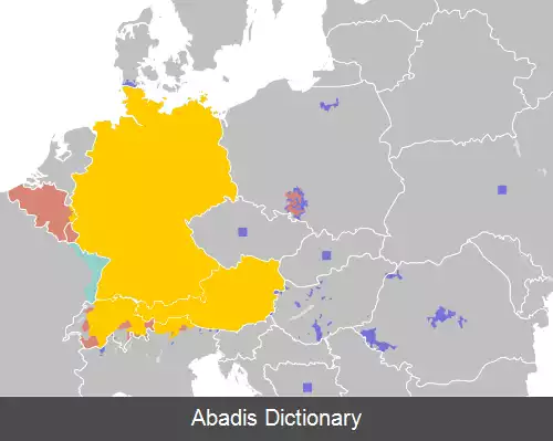 عکس فهرست سرزمین هایی که آلمانی یک زبان رسمی در آنجا است