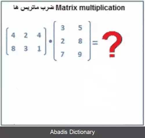 عکس ضرب ماتریسی