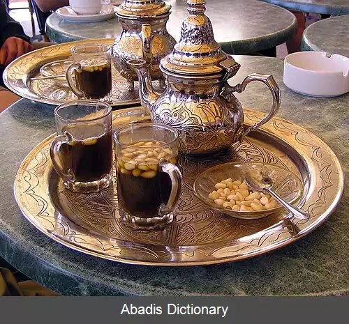 عکس چای با دانه کاج