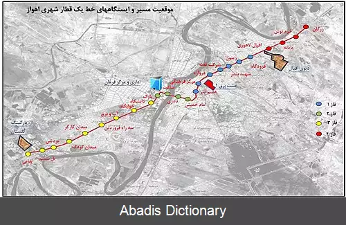 عکس خط ۱ متروی اهواز