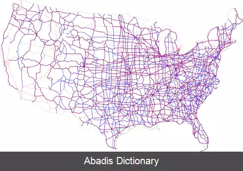 عکس سیستم عددی بزرگراه در ایالت متحده آمریکا