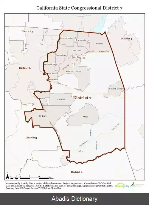 عکس حوزه انتخابیه هفتم کالیفرنیا