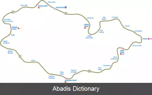 عکس خط ۱۲ متروی مادرید