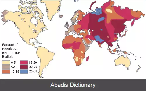 عکس پراکندگی گروه خونی بر اساس کشور