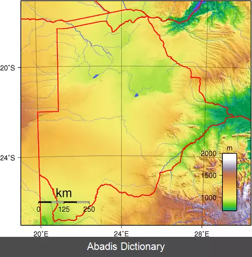 عکس جغرافیای بوتسوانا