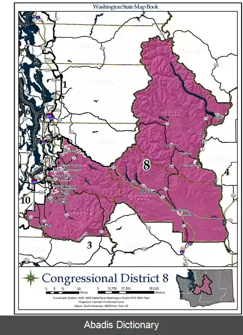عکس حوزه انتخابیه هشتم واشینگتن
