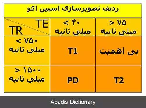 عکس ردیف تصویرسازی اسپین اکو