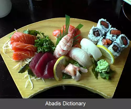 عکس عناصر غذایی سوشی