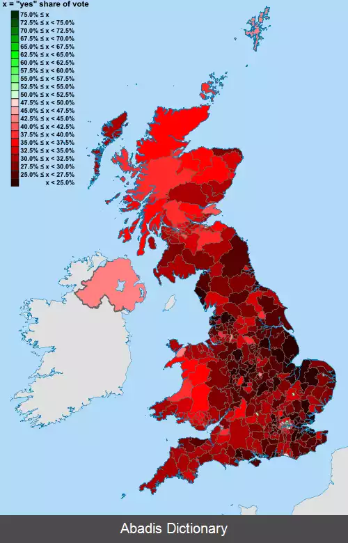 عکس همه پرسی تغییر نظام انتخاباتی در بریتانیا