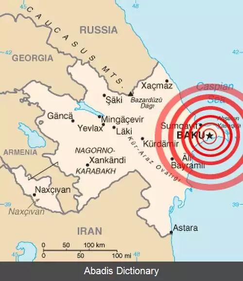 عکس زمین لرزه ۲۰۰۰ باکو