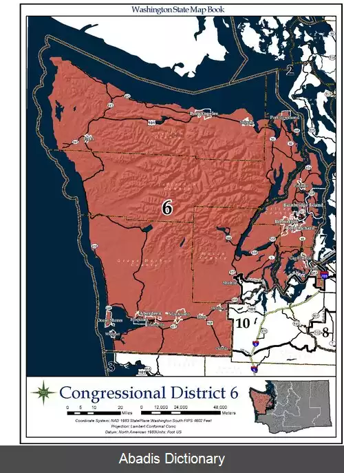 عکس حوزه انتخابیه ششم واشینگتن