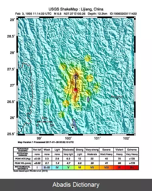 عکس زمین لرزه ۱۹۹۶ لیجیانگ