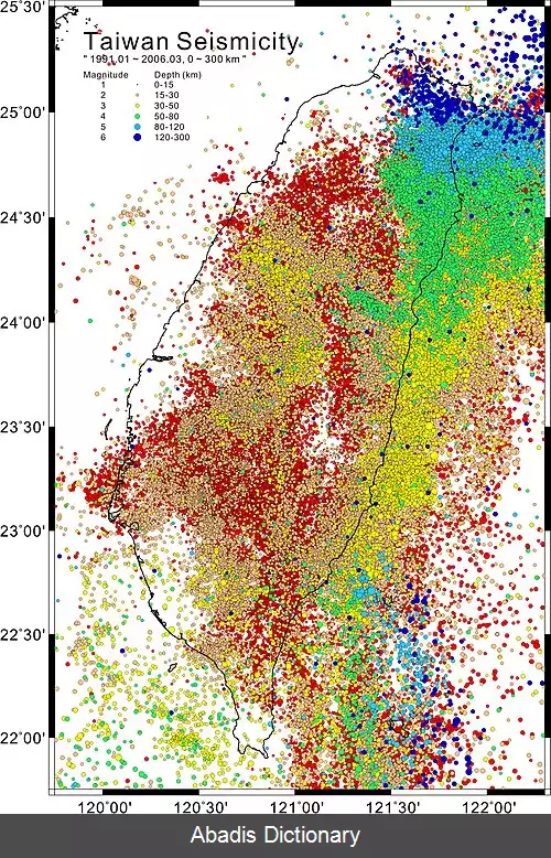 عکس فهرست زمین لرزه های تایوان