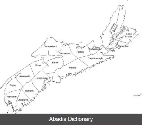 عکس فهرست شهرستان های نوا اسکوشیا