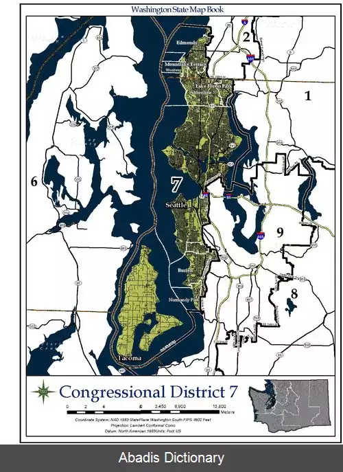 عکس حوزه انتخابیه هفتم واشینگتن