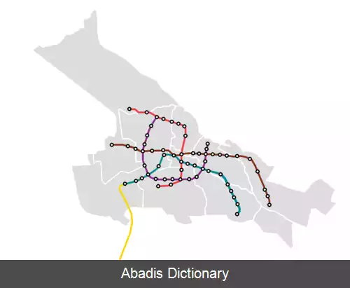 عکس فهرست ایستگاه های متروی تبریز