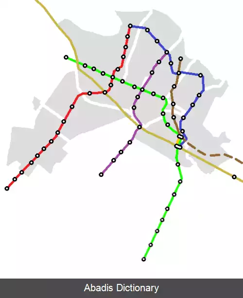 عکس فهرست ایستگاه های متروی کرج