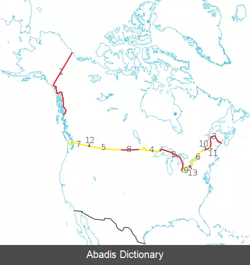 عکس مرز ایالات متحده آمریکا–کانادا