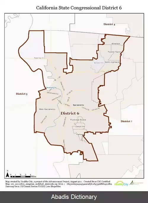 عکس حوزه انتخابیه ششم کالیفرنیا