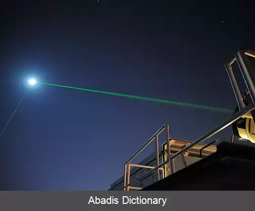 عکس آزمایش فاصله سنجی لیزری قمری