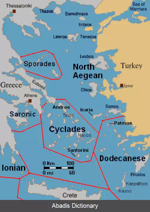 عکس فهرست جزیره های یونان