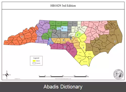 عکس حوزه انتخابیه سیزدهم کارولینای شمالی