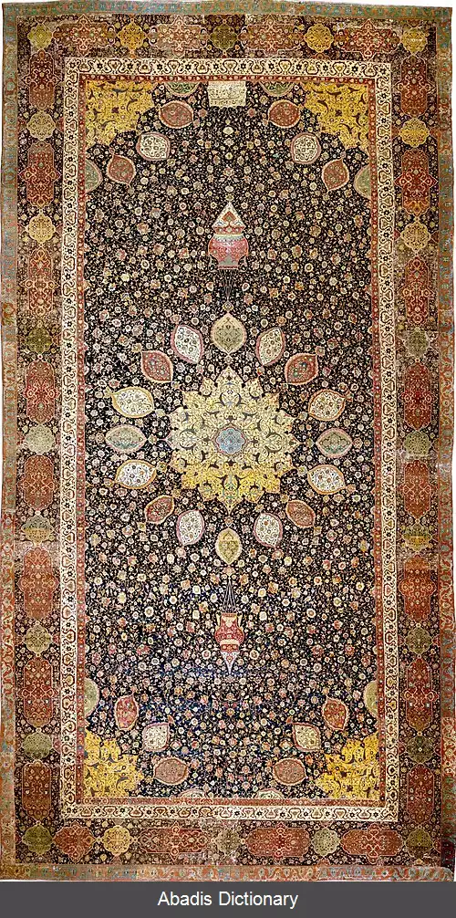 عکس فرش ترنج دار عصر صفویه