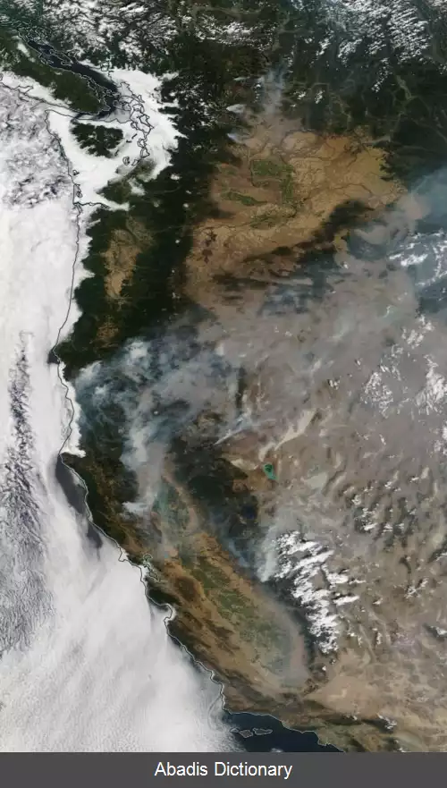 عکس آتش سوزی جنگلی ۲۰۱۸ کالیفرنیا