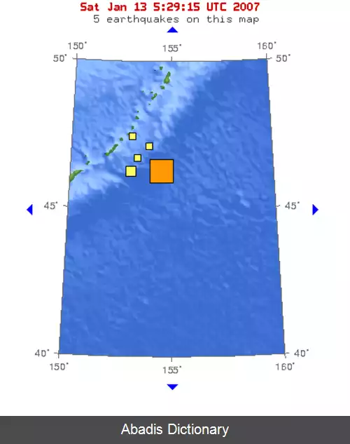 عکس زمین لرزه ۲۰۰۷ جزایر کوریل