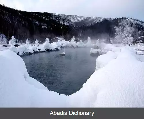 عکس چشمه های آب گرم چنا آلاسکا