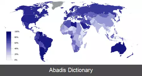 عکس فهرست کشورها بر پایه شهرنشینی
