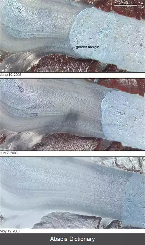 عکس زمین لرزه یخچالی