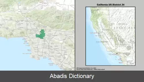 عکس حوزه انتخابیه سی وچهارم کالیفرنیا