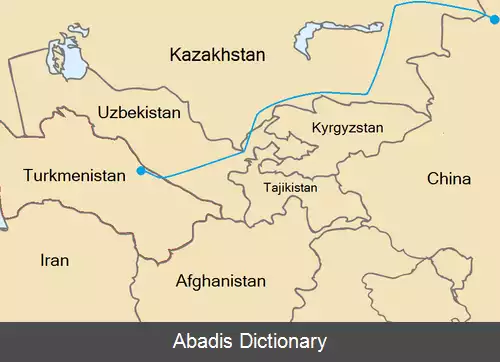 عکس خط لوله گاز آسیای مرکزی چین