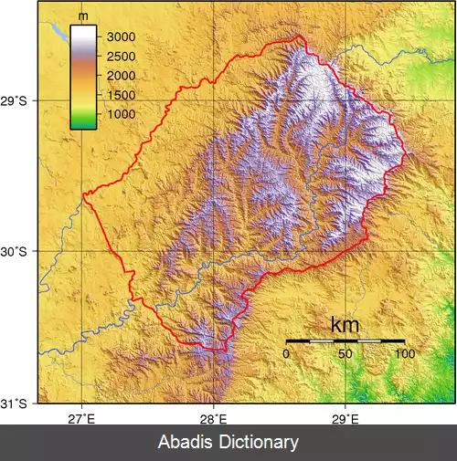 عکس جغرافیای لسوتو