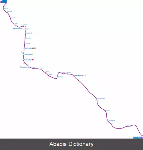 عکس خط ۹ متروی مادرید