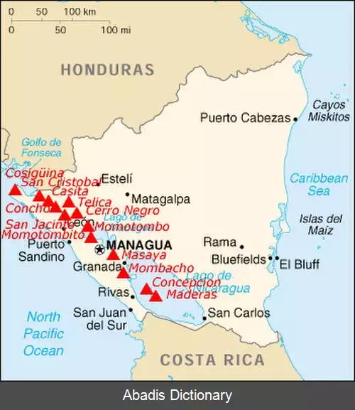 عکس فهرست آتشفشان های نیکاراگوئه